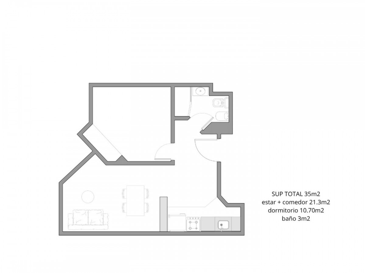 VENTA DEPARTAMENTO 1 DORMITORIO NUEVA CÓRDOBA- FINANCIADO